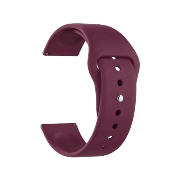 Ремешок силиконовый для часов Lyambda Altair 22мм, тёмно-красный